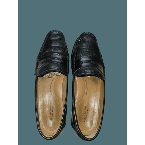 Florsheim Black Leather Moc Toe Penny Loafers Men Size 13D Style#12120 - Picture 8 of 14